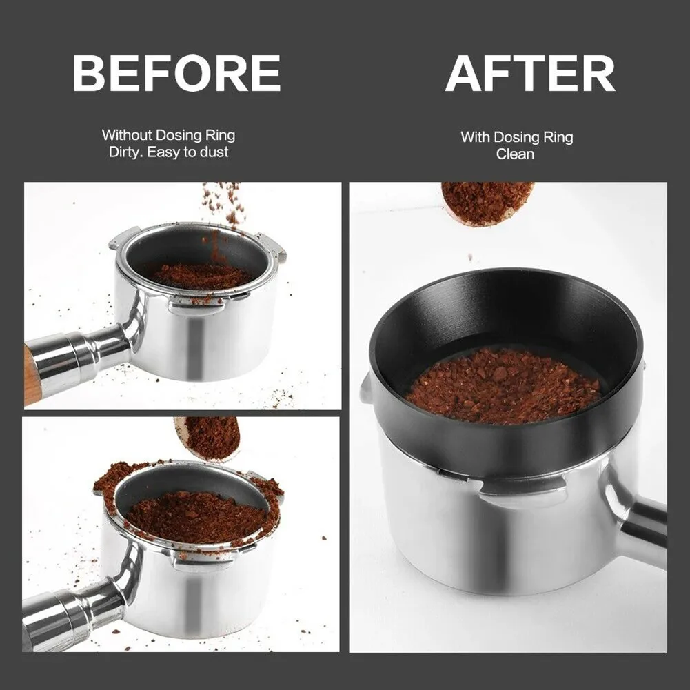 

Coffee Machine With Magnetic Anti Falling Powder Filling Distributor Powder Receiving Ring Anti Flying Powder Fixing Ring