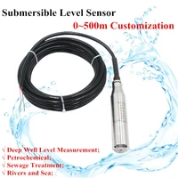 0 10v output hydrostatic pressure level sensor dc24v water tank liquids transmitter submersible transducer