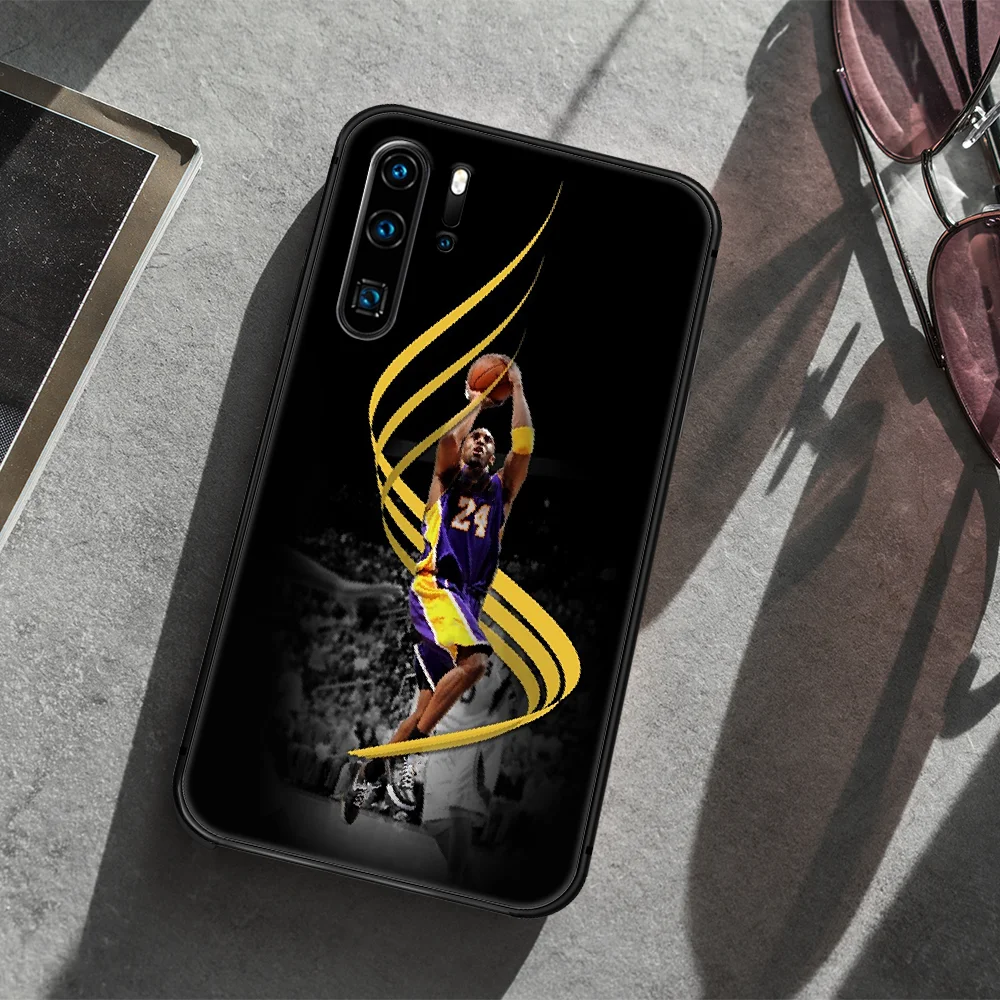 

Kobe basketball star 24 Phone Case For Huawei P Mate 10 20 30 40 Lite Pro smart Z 2019 nova 5t black Shell Soft Cover Luxury