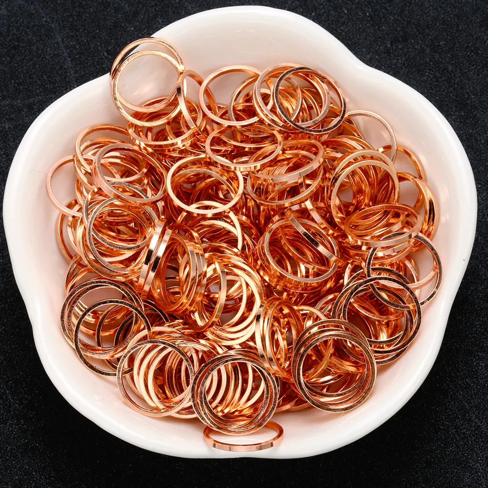 10-50 pcs 8-60mm Brass closed ring circle earring hoop for diy bracelet pendant connectors handmake jewelry making accessories images - 6