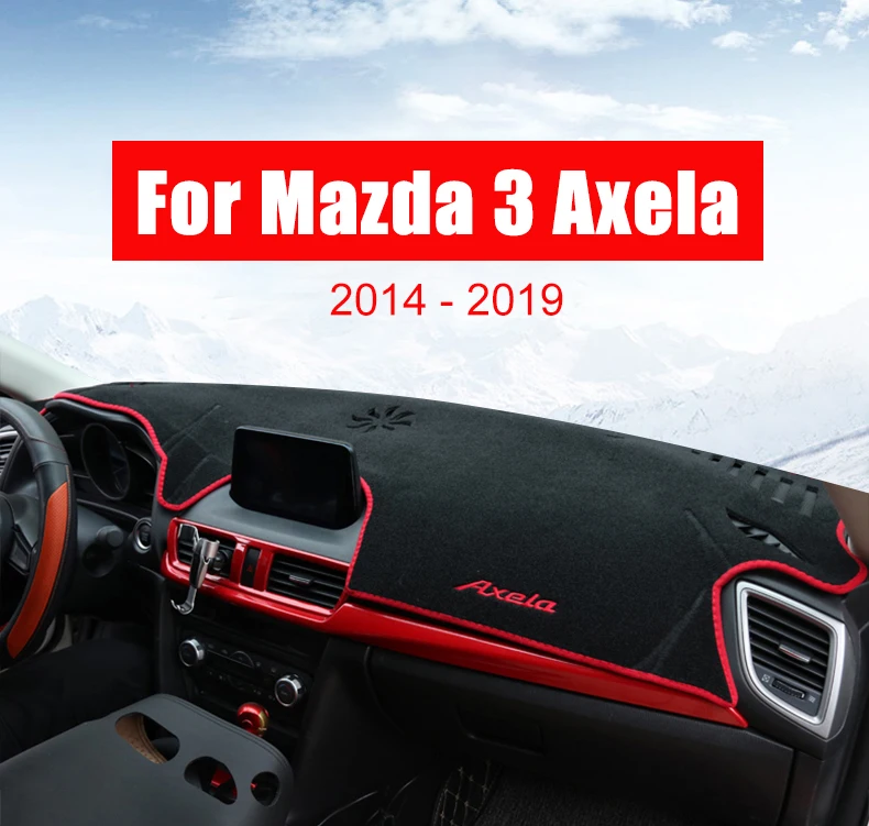 Для Mazda 3 Axela LHD чехлы на приборную панель автомобиля коврик Защита от солнца КОВРИК КОВРЫ отделка анти-УФ аксессуары