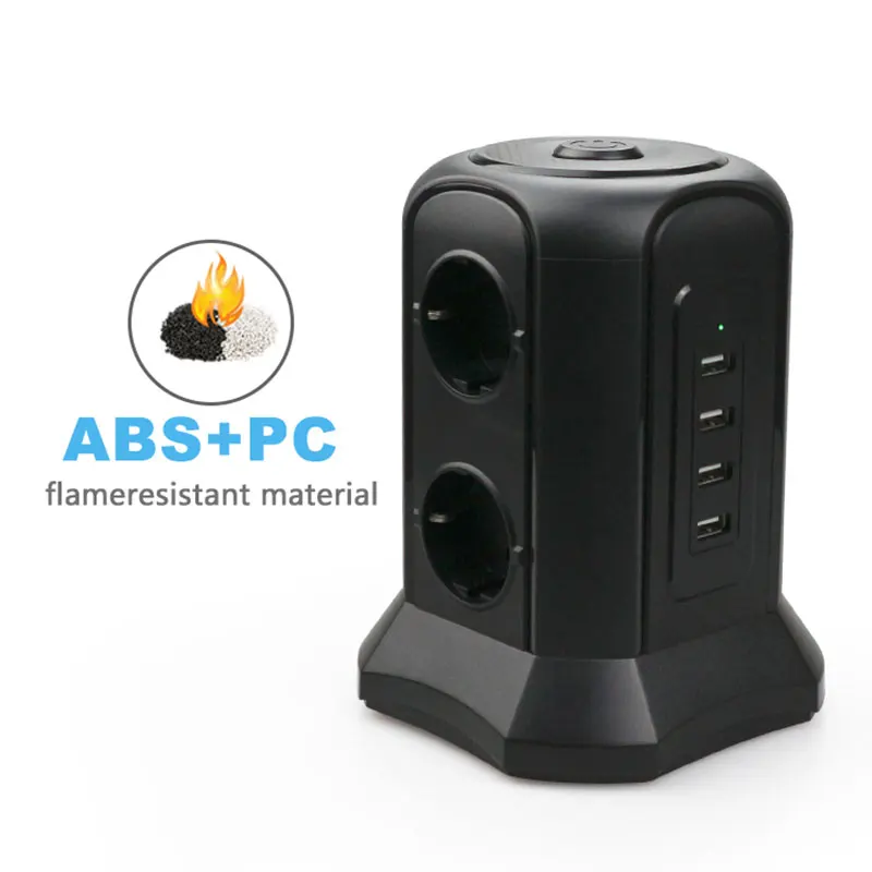 TESSAN мульти Вертикальная башня Мощность полосы защита от перегрузки 6 выходов ЕС