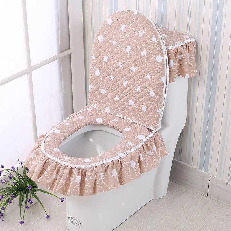 Аксессуары для унитаза O style моющиеся аксессуары из трех предметов на молнии|toilet