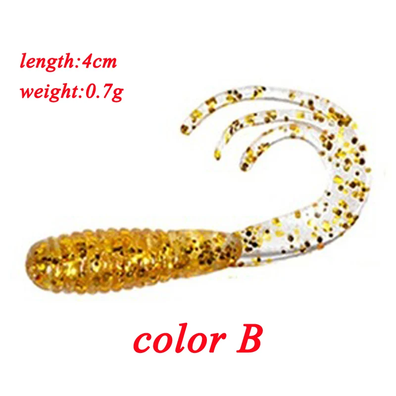 1/5 шт./лот Мягкая приманка с хвостом эльфа трезубцами 4 см 0 7 г Искусственные