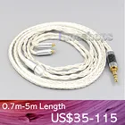 LN007227 16 Core OCC посеребренный кабель для наушников для AKG N5005 N30 N40 MMCX Sennheiser IE300 IE900