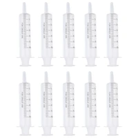 10pcs disposable syringe single use syringe feeding syringe for home disposable syringe with silicone syringe 60ml
