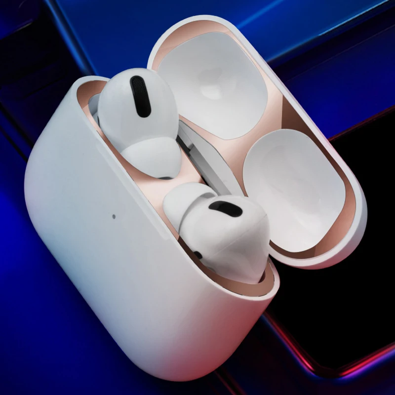 1 комплект ультра тонкий защитный чехол для Apple Airpods pro металлическая пленка наклейка железная стружка защита от пыли для Airpod 3 наушники