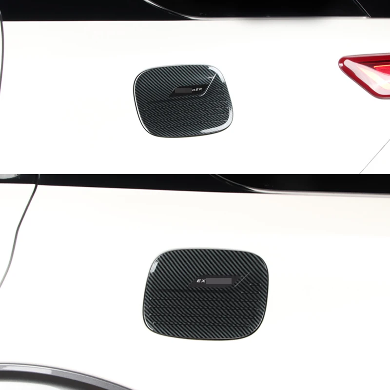 

Для Ford Explorer 2020, цвет углеродного волокна, цветовая фотография, защита газового масла, рамка, Внешнее украшение