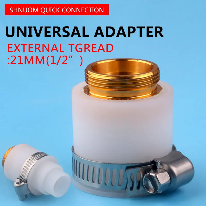 

Omnipotent 22mm Lawn Water Tap Hose Pipe FittingSet Connector Purifier Adaptor 15/19/24MM Universal Garden Supplies Alternative