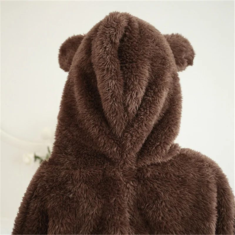 Халат зимний женский Фланелевая пижама осенний и теплый бархатный костюм