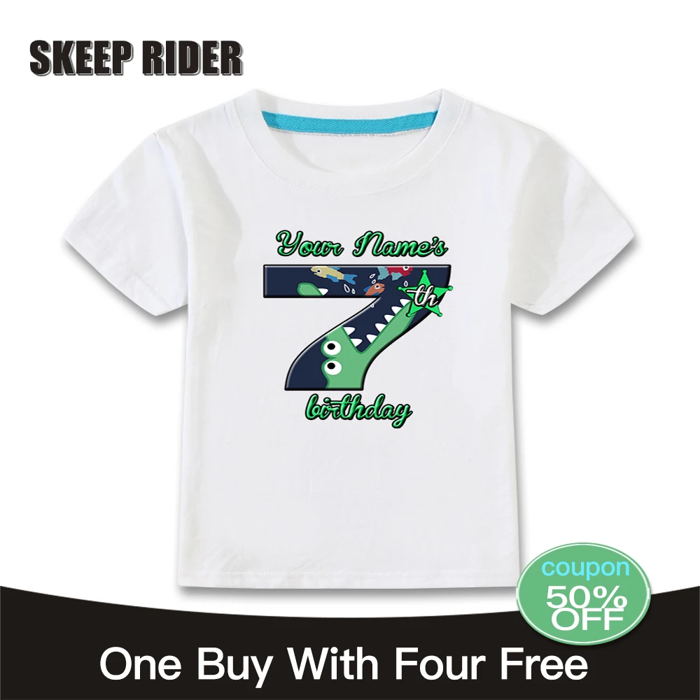 Динозавра футболки для детей теплые и мягкие персонализированные с динозавром