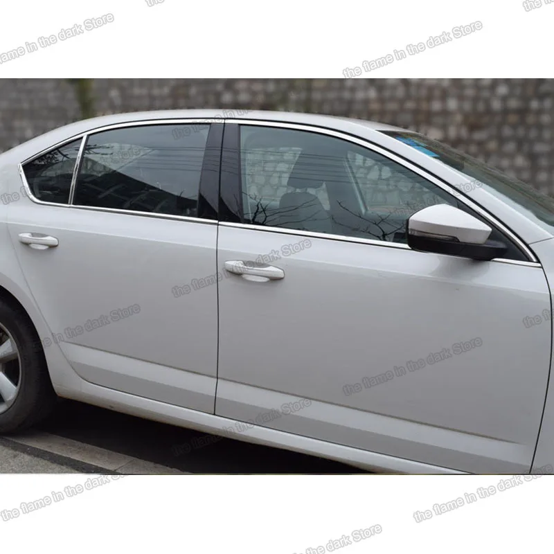 Оконная облицовка lsrtw2017 из нержавеющей стали для skoda octavia a7 2013 2014 2015 2016 2017 2018 2019