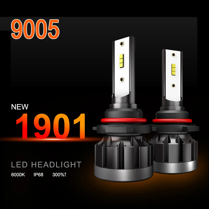 

Waterproof IP68 Car Headlight 1901-LED 4000LM 40W Accessories Replacement