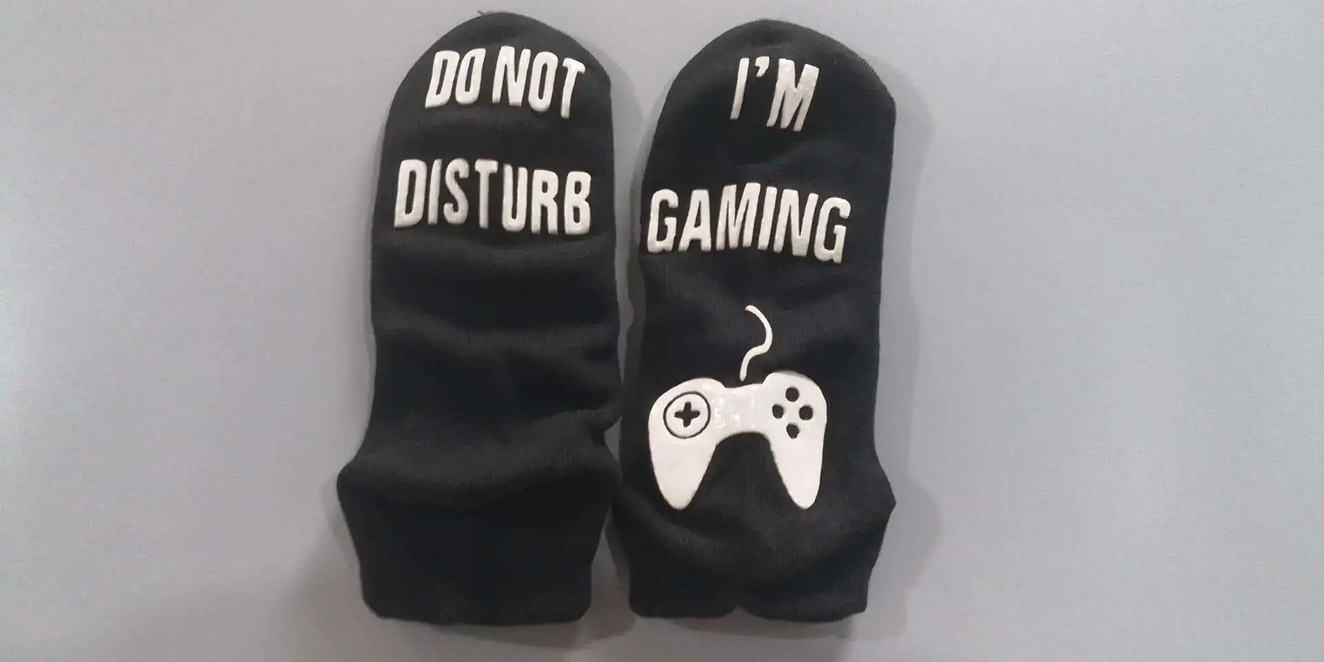 GAMING BLACK SHORT YOOAP носки унисекс, новинка, не беспокоить, я играю, принт забавные буквы, носки, если вы можете прочесть эти забавные носки для мужчин и женщин - Цвет: GAMING BLACK SHORT