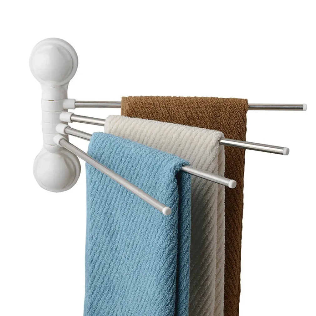 

Universal Bathroom Hanging Shower Towel Rack Rod Wall Mount Storage Rack Metal Shower Rail Hanger Rods
