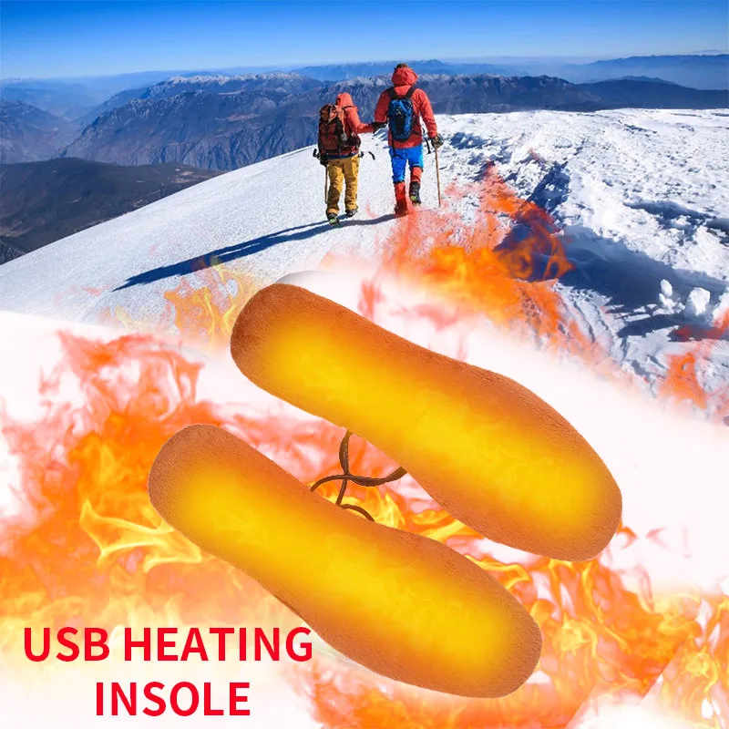 Стельки с электроподогревом для мужчин и женщин теплые зимние стельки