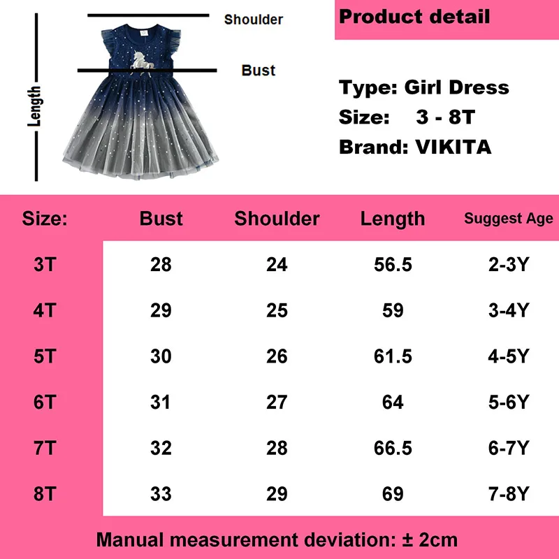 Vestido Infantil Kids Summer Princess Dress Girls Performance Costumes Children Birthday Party School Casual Unicorn Dresses