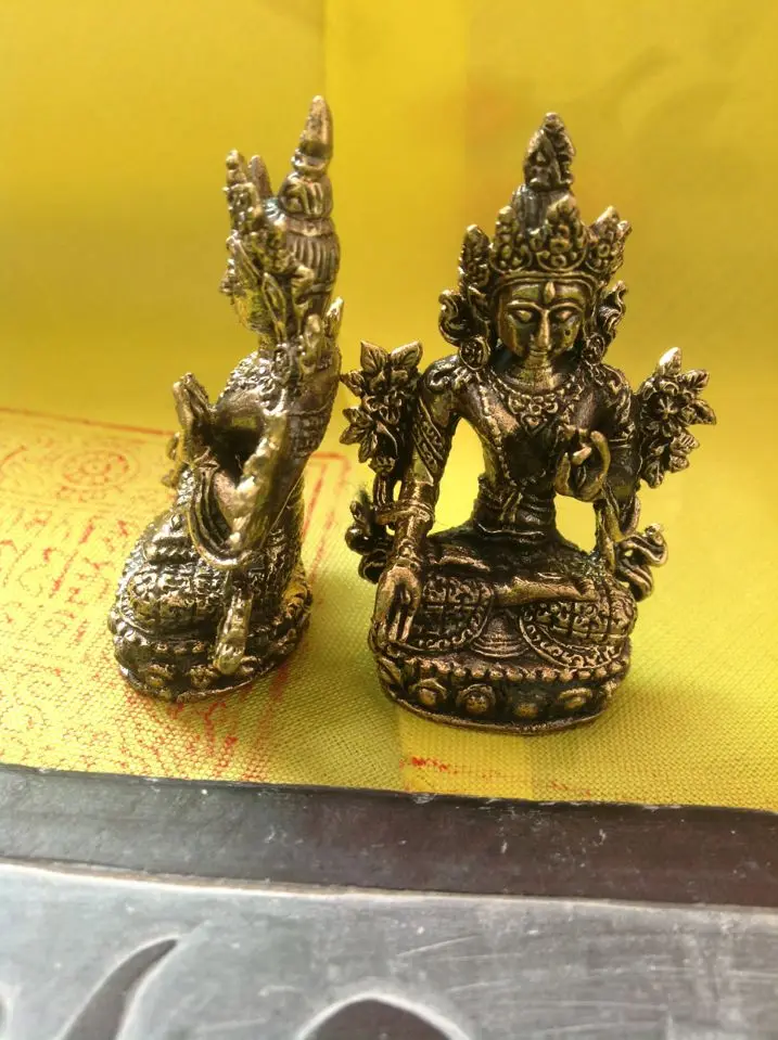 Тибетский буддизм Белая Тара медный амулет статуя Будды|Подвески| |