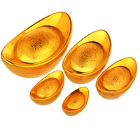 5pcs small size shape plastic empty shoe shaped gold ingot for candy boxcandy jar for home decorations