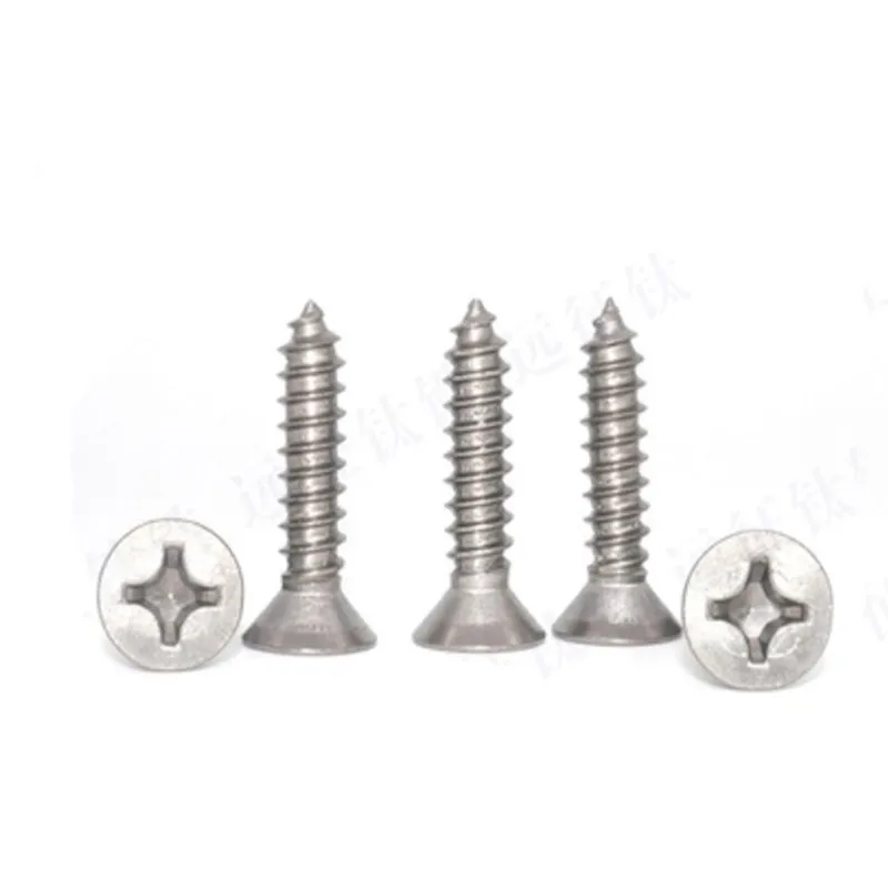 

20pcs phillips titanium flat countersunk head self tapping screw ST3 ST4 ST5