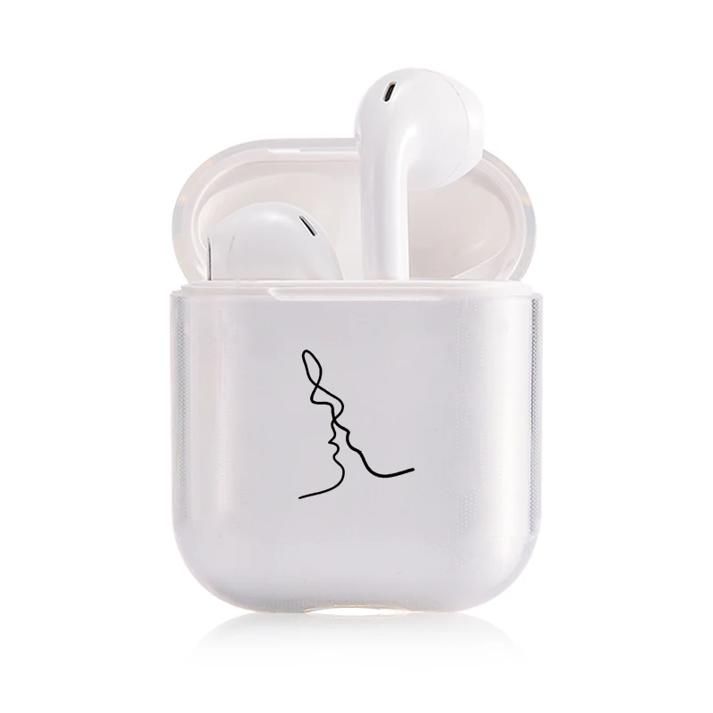 I201031 Мягкий мультяшный Чехол Air Pods для Apple airpods, роскошный простой прозрачный чехол Airpods в Bluetooth, аксессуары для наушников - Цвет: I201031