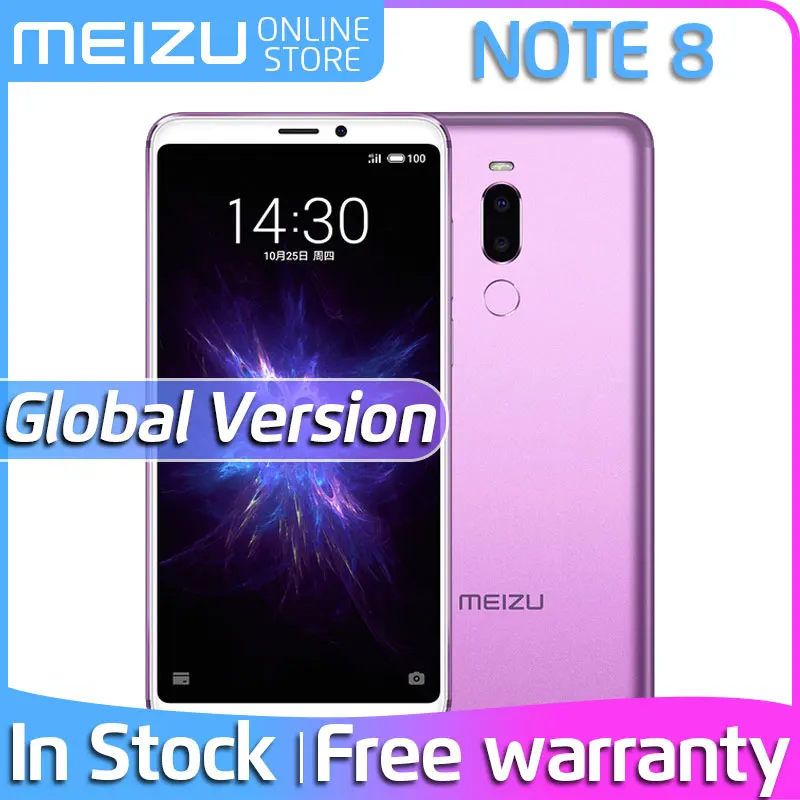 Официальная глобальная версия Meizu Note 8, 4 Гб ОЗУ, 64 Гб ПЗУ, телефон Snapdragon 632, четыре ядра, 5,99 дюймов, 2160X1080 P, быстрая зарядка, супер батарея
