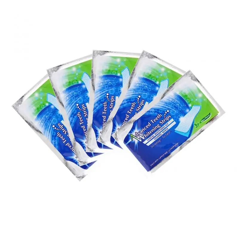 14 пар полосок для отбеливания зубов, удаления пятен, для ухода за полостью рта, двойной эластичный отбеливающий полоски TSLM2 on.