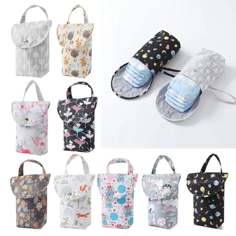 Bolsas multifuncionales para pa&ntilde;ales de beb&eacute;, organizador de pa&ntilde;ales reutilizable a prueba de agua, bolsa de pa&ntilde;ales de capacidad port&aacute;til, bolsa de mam&aacute;-0