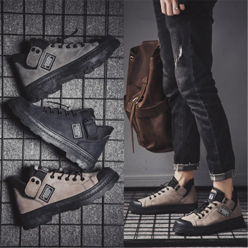 Кеды мужские высокие парусиновые кроссовки модная Уличная обувь для молодых