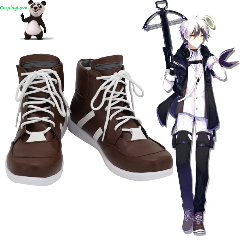 

CosplayLove Arknights Adnachiel Brown Cosplay Shoes Cosplay Long Boots Leather Custom Made