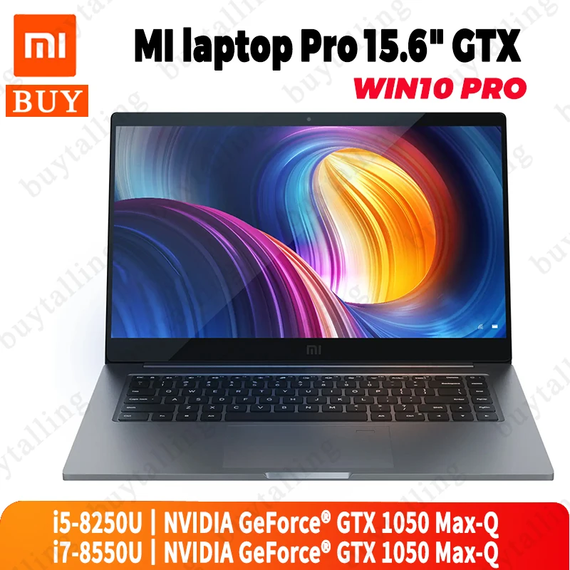 Оригинальные Xiaomi Mi Notebook Pro ноутбук 15 6 дюймов процессор Intel Core i5-8250U/i7-8550U NVIDIA GTX 1050