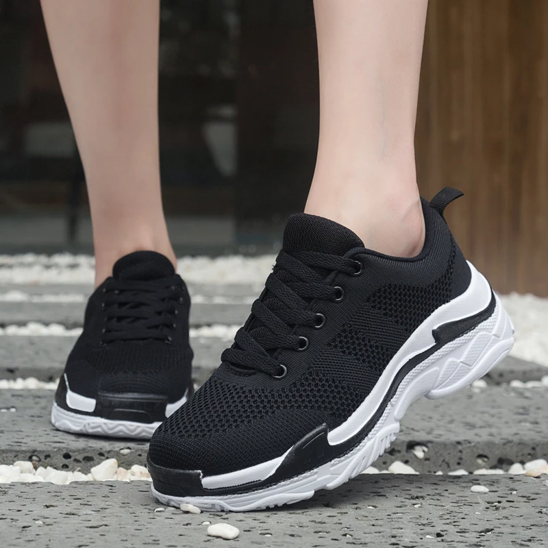 

Fashion Sneakers Women Casual Shoes Breathable Low Top Platform Shoes Chunky Sneakers 2020 Spring Ladies Shoes