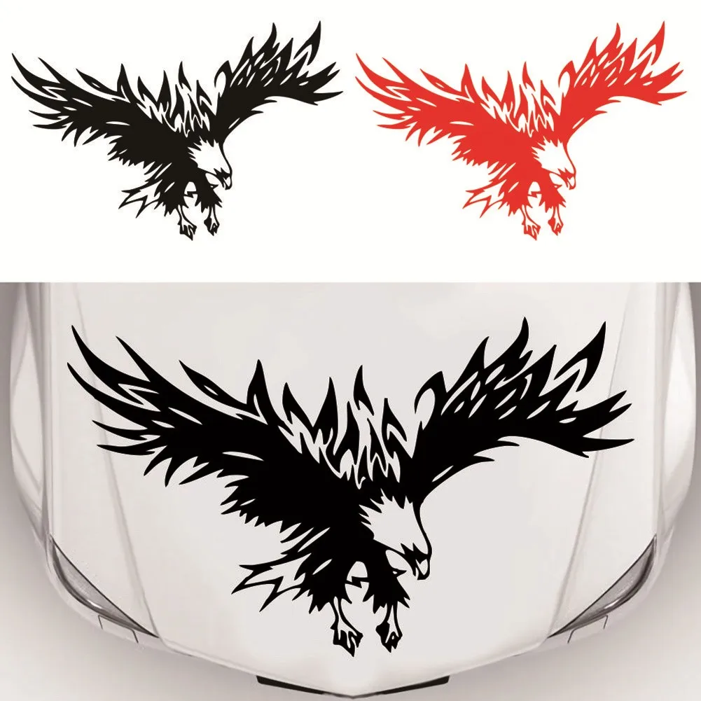 

Universal 50*80CM Car Stickers Personality Animal Eagle Marks Auto Hood Door Car Sticker Vinyl Decal Car Decoration