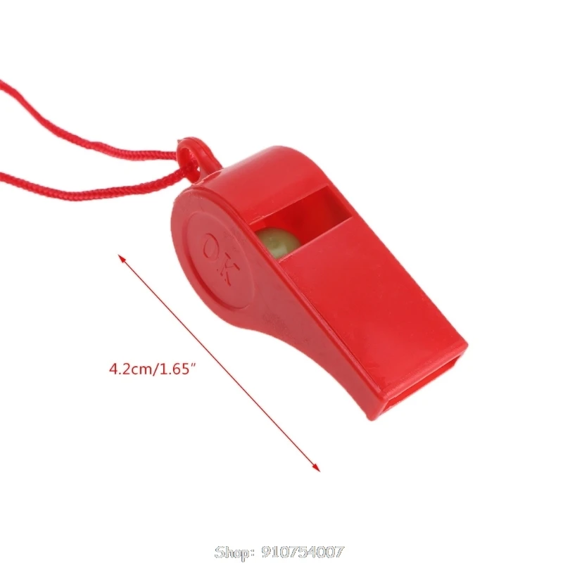 

24 Pcs Color Plastic Cheer Sports Basketball Soccer Ball Fans Referee Whistle D17 20 Dropship