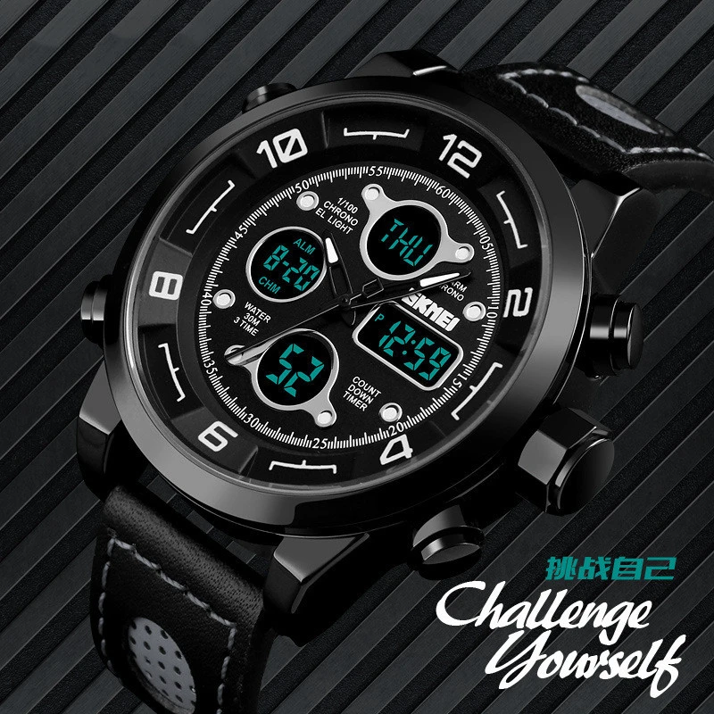 Время красивый человек на открытом воздухе водонепроницаемый три времени