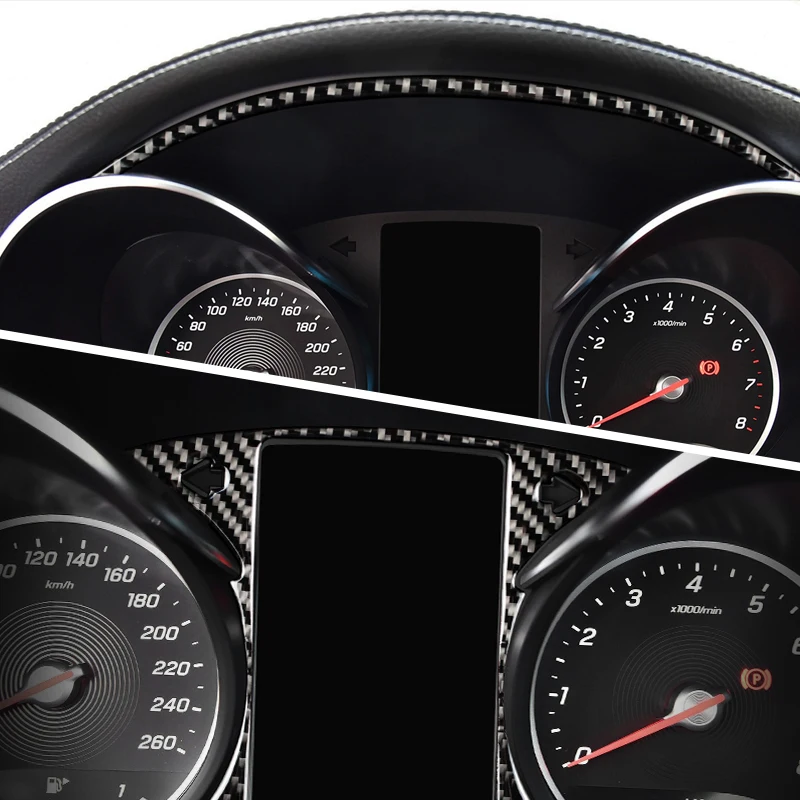 Наклейка для панели приборной Mercedes C Class W205 из углеродного волокна C180 C200 GLC