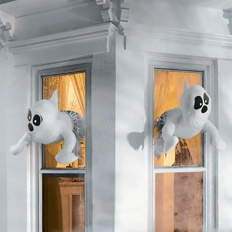 

Украшение для окна на Хэллоуин, украшение для окна в виде призрака, украшение для наружной двери и окна на Хэллоуин