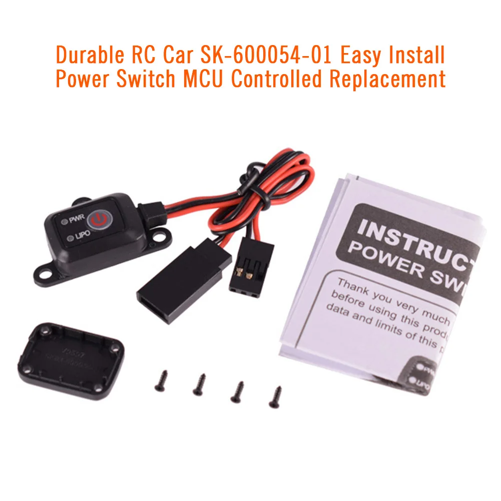 

SK-600054-01 Easy Install Professional Helicopter RC Car Durable Power Switch ON OFF MCU Controlled LiPo Mode Tiny Replacement