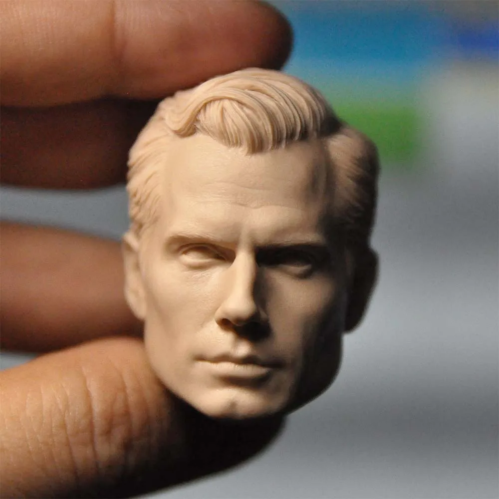 

1/6 Scale Henry Cavill Unpainted Head Model without Neck for 12''Body DIY