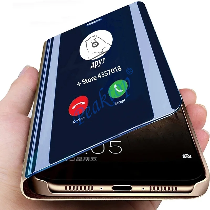 Зеркальный чехол для телефона Samsung galaxy A50 A70 S8 S9 S10 Plus A40 Note 9 8 10 Pro A20 A30 защитный A80 A60