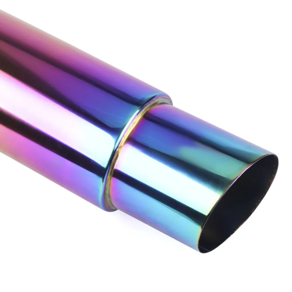 Универсальная выхлопная труба RASTP Neo Chrome Hi Power из нержавеющей стали 304 гоночный