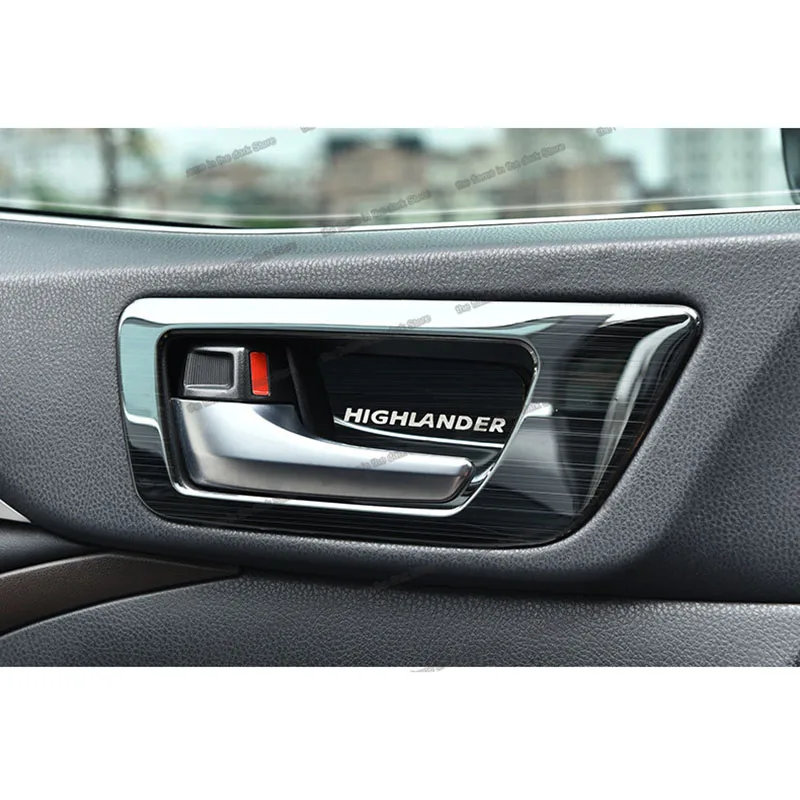 Lsrtw2017 машинки внутренние дверные ручки чаши рамки планки молдинги для Toyota Highlander