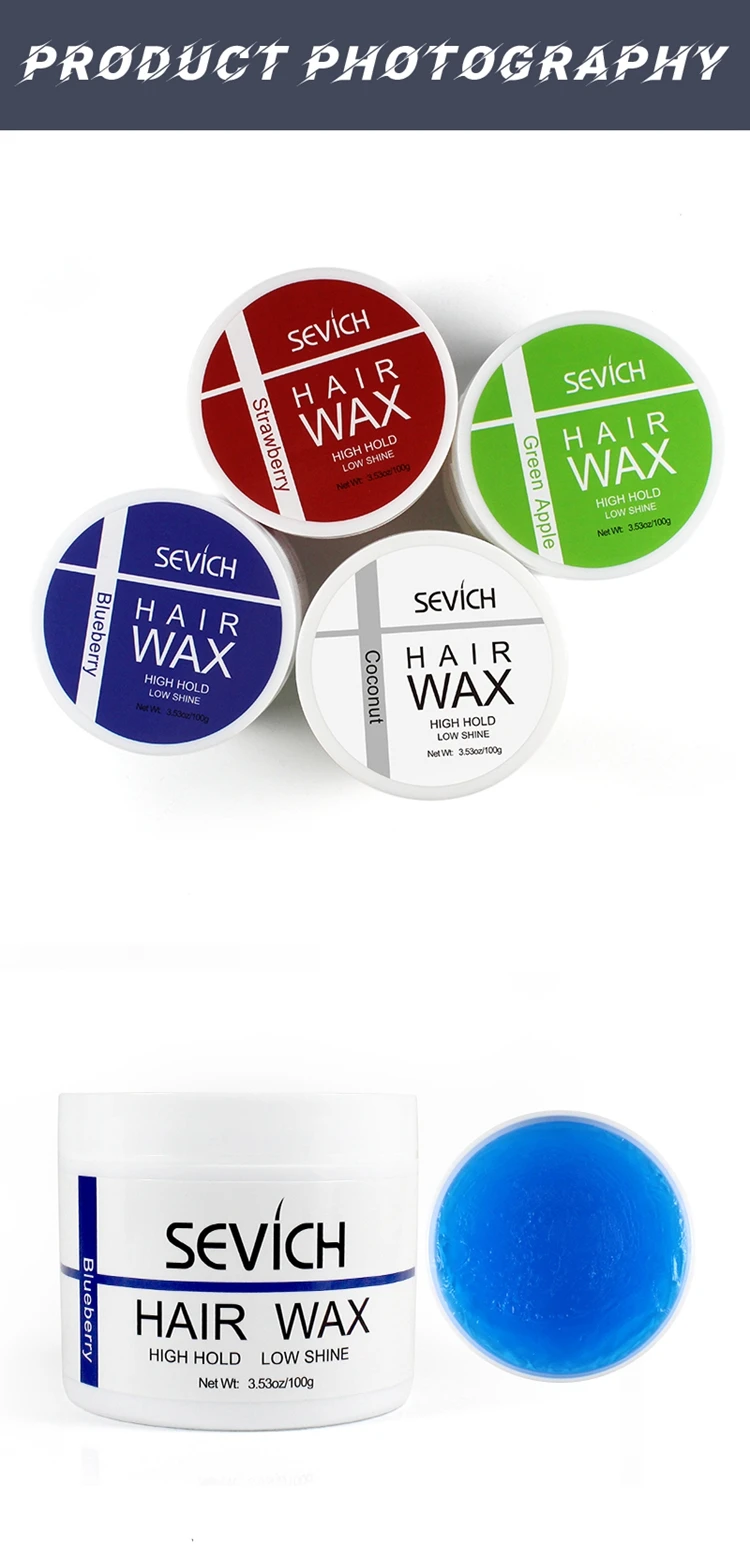 Sevich 100g Hair Hold Hair Gel Wax For Men 4 Type Refreshing and Long lasting Hair Balsam Hair Wax For Hair Styling Edge Control