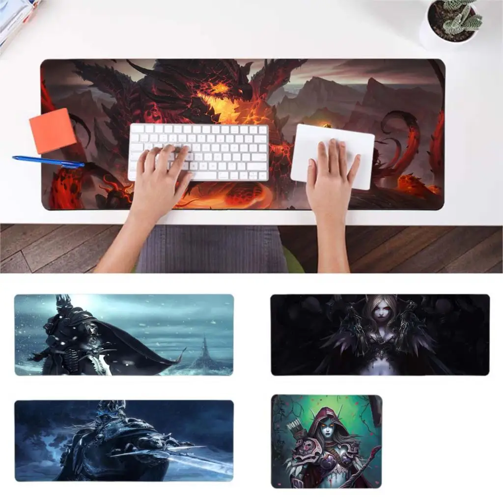 BBTHBDNBY WOW World of Warcraft резиновая мышь прочный Настольный коврик для мыши