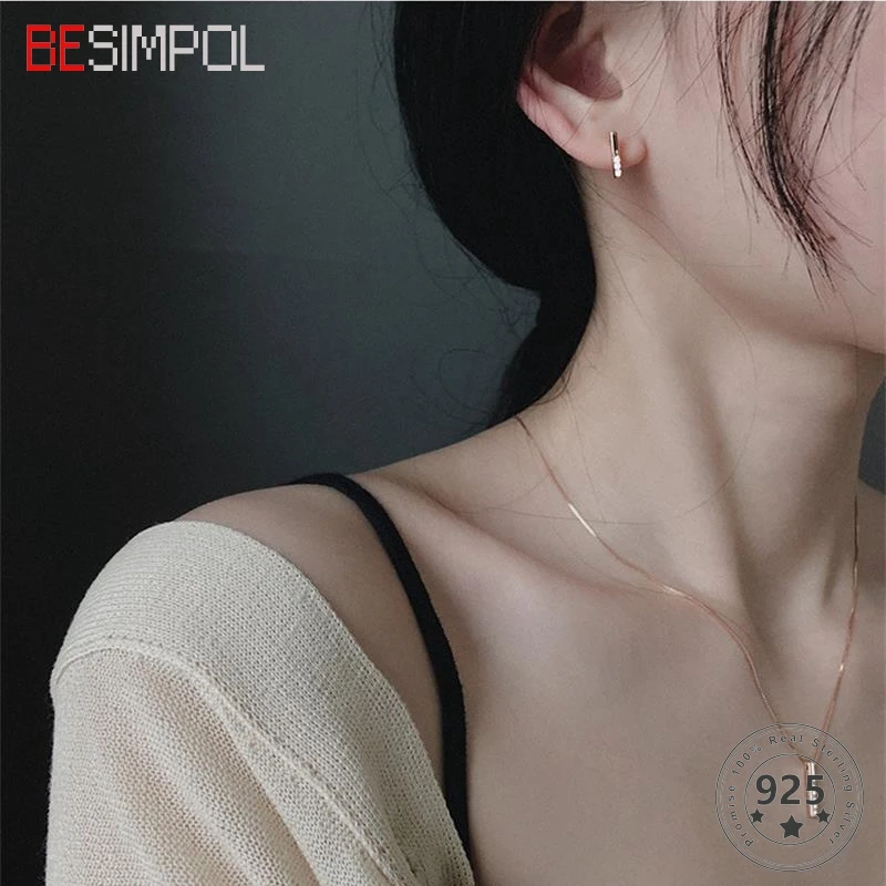 

Серьги женские из серебра 100% пробы с фианитами