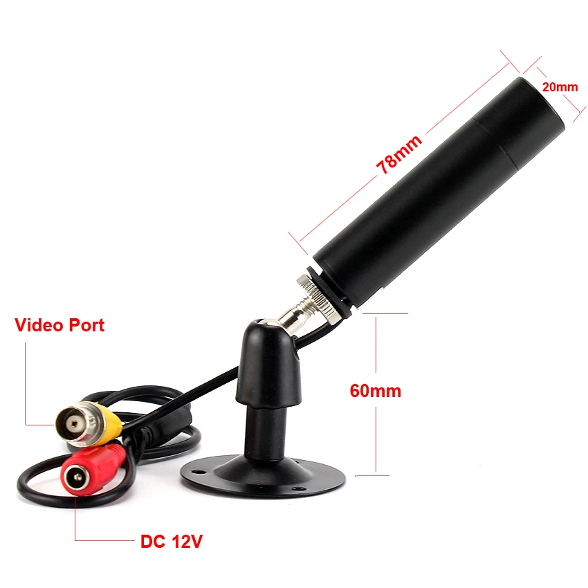 Мини-цилиндрическая камера видеонаблюдения HD 1/3 Sony CCD 12000TVL 800TVL CMOS 3 6 мм 7 объектив