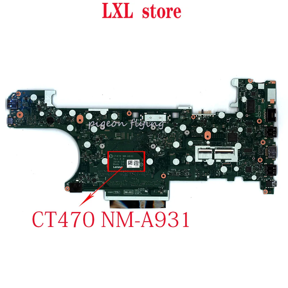 nm a931 t470 motherboard for lenovo thinkpad laptop uma cpui5 6200u ddr4 fru 01hw527 00ur437 01hw528 00ur438 00ur453 01hw530 free global shipping