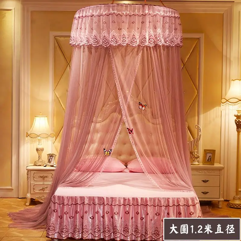 

Romantic Round Dome Mesh Lace Mosquito Net Bed Canopy Bedding Netting I8