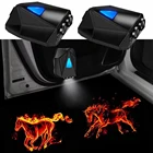 2 шт. Мультяшные аниме светодиодные лампы для двери автомобиля проекционный свет Новинка динамический фильм Подарочная лампа атмосфера анимированный Ночной проектор Предупредительная лампа