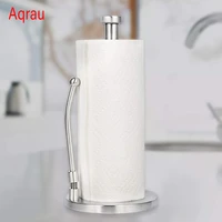 stainless steel base desktop vertical paper holder kitchen napkins stand rack tissue holder towel dispenser bathroom hardware